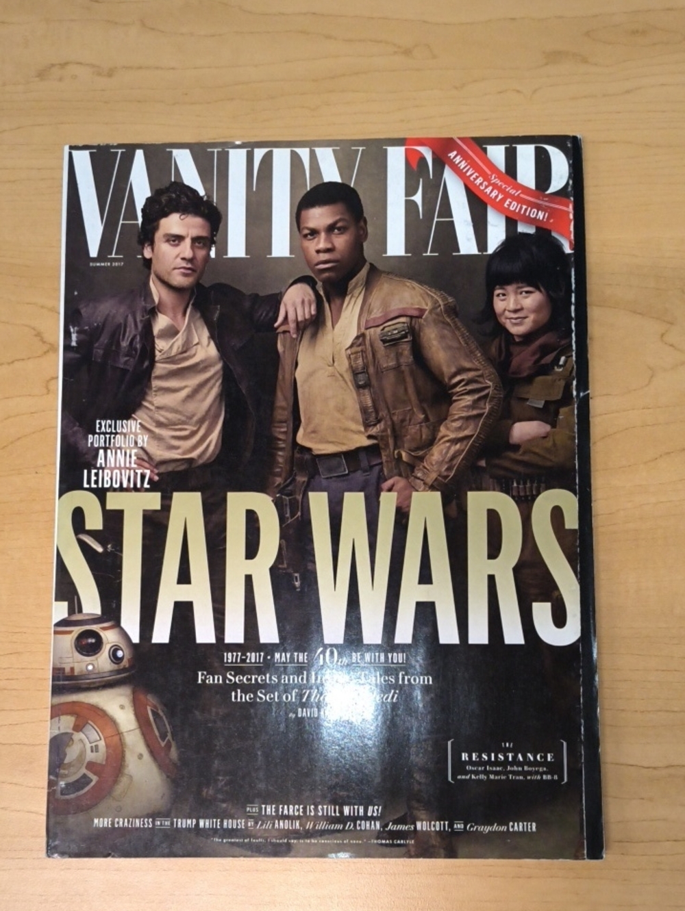 Vanity Fair Magazine (Summer, 2017) Star Wars: The Last Jedi The Resistance Ro..